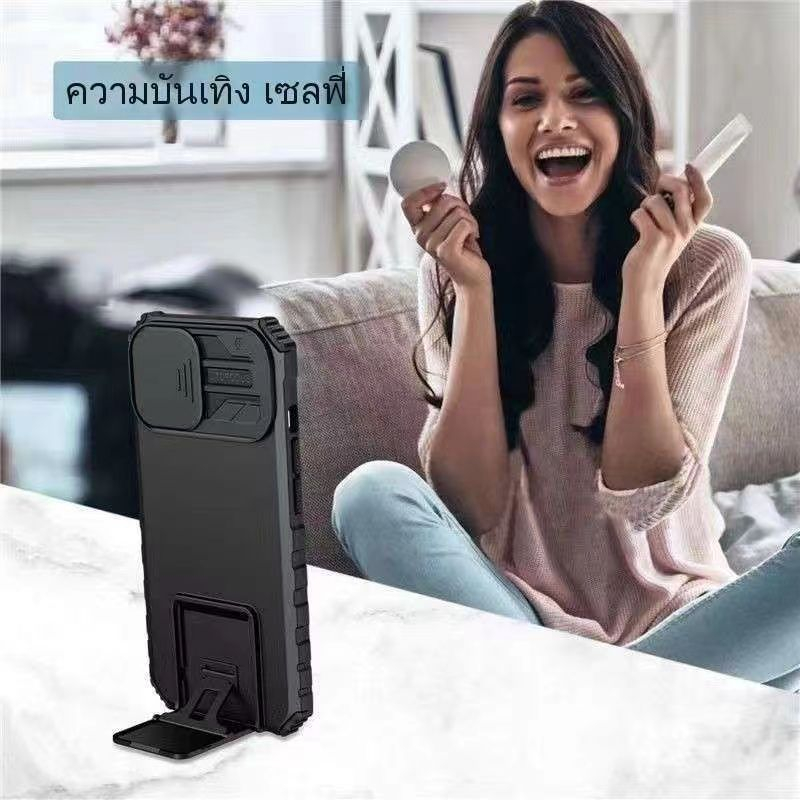 เคสกันกระแทก กันรอยกล้อง Case Oppo Realme 5 5s 5i Realme 6i  เคสโทรศัพท์ มีขาตั้ง ตั้งได้ ส่งจาทไทย - รูปที่ 7