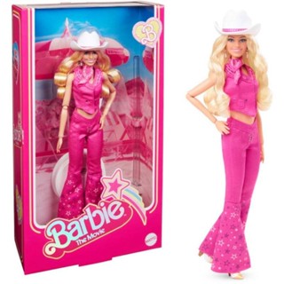 พร้อมส่ง Barbie™ The Movie Doll Margot Robbie Doll Wearing Pink Western Outfit Cowboy Hat Barbie ตุ๊กตาบาร์บี้ ของแท้