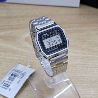 [ของแท้] Casio นาฬิกาข้อมือ รุ่น A158WA-1DF  รับประกันศูนย์ CMG 1 ปี