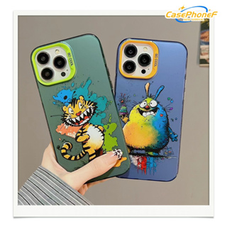 ✨ส่งของขวัญ✨เคส for iPhone 11 14 Pro Max Case for iPhone 12 13 ป้องกันการตก การป้องกัน พื้นผิวกระจก การ์ตูน น่าสนใจ