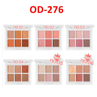 (แท้) Odbo Signature Eyeshadow Palette OD276 โอดีบีโอ อายแชโดว์ ซิกเนเจอร์ พาเลท 6 สี เม็ดสีแแน่น ติดทนนาน