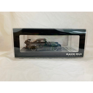 Time Model 1:64 Porsche RWB 930 993 RAUH-Welt Begriff Car Model Limited Gray