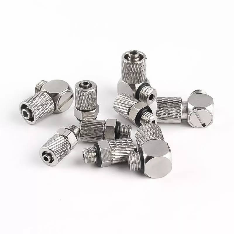 Fitting  Mini connector Male Thread Mini Pneumatic Pipe Connector Screw Through For RC