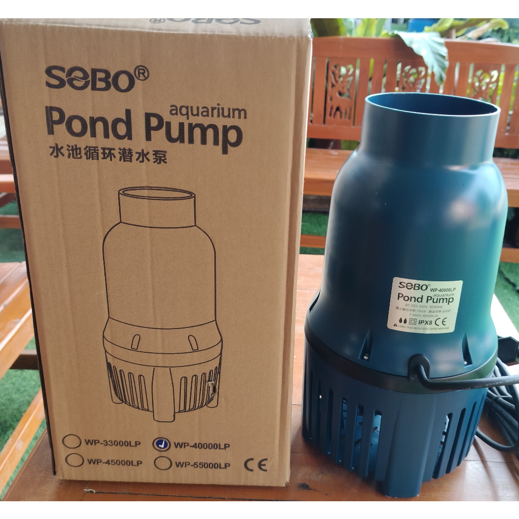 ปั้มน้ำ SOBO WP40000LP ปั๊มน้ำประหยัดไฟ เหมาะสำหรับบ่อปลาขนาดใหญ่