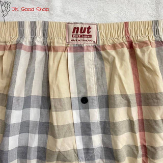 บ๊อกเซอร์(SIZE XL)Nut Boxer ผ้าเชิ้ต ไม่มีตะเข็บหลัง ผ้าคอตตอน100% ​cotton​ กางเกงบ๊อกเซอร์ทรงเกาหลี is