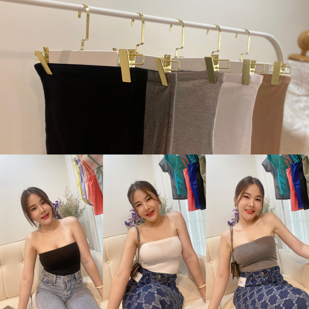 เสื้อเกาะอก ขนาดฟรีไซส์ F เลือกสีได้ (KO)