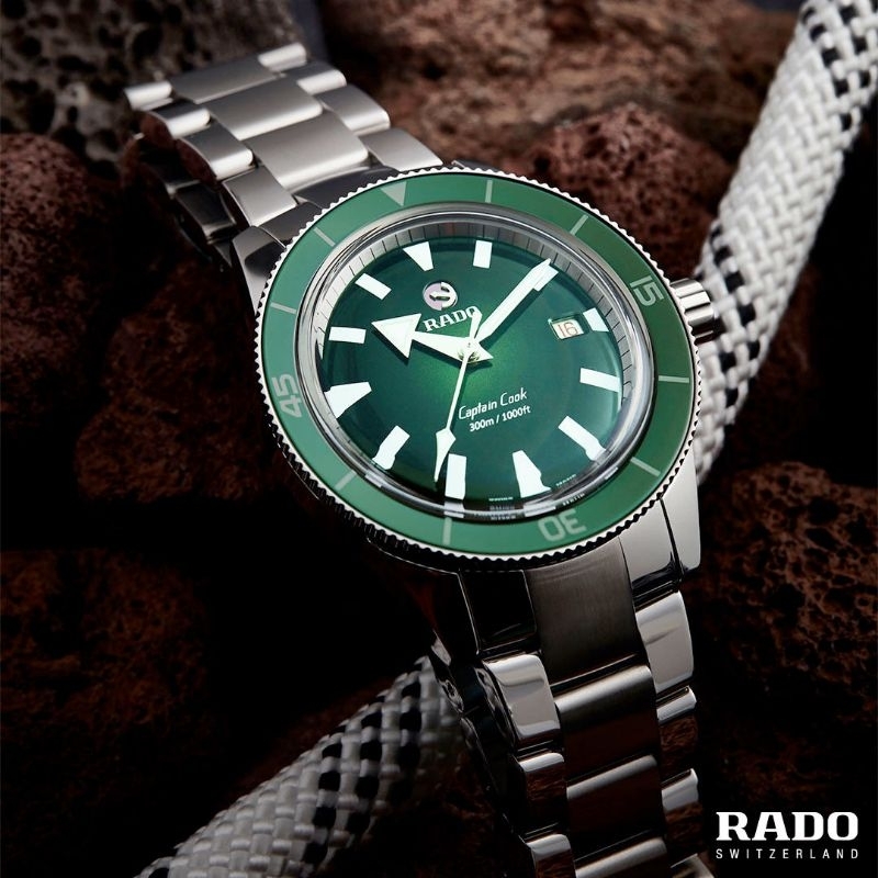 (สินค้า​พร​้​อ​มส่ง) นาฬิกา​ RADO รุ่น​ Captain Cook Automatic รหัส​ R32105313 ของ​แท้​ป้าย​ KINGPOWER