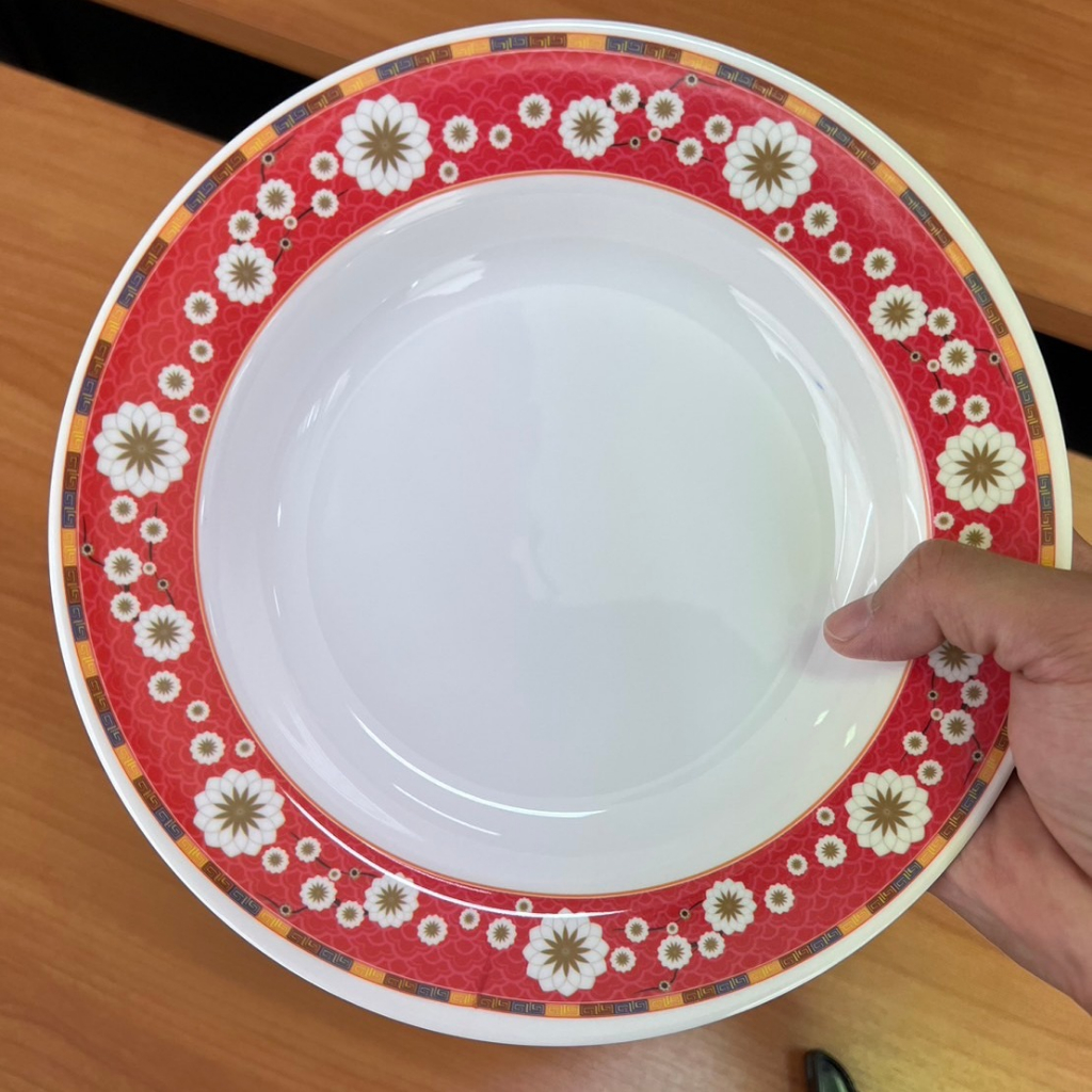 SB Melamine [6 ชิ้น] ชุดจานเมลามีน 6 ชิ้น ทรงลึก ขนาด 9 นิ้ว ลายจีน ดอกเก๊กฮวยสวยมากๆ - รูปที่ 2