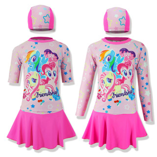 ชุดว่ายน้ำเด็ก โพนี่ *ลิขสิทธิ์แท้* ผลิตไทย My Little Pony ดิสนีย์ ส่งจากกรุงเทพฯ