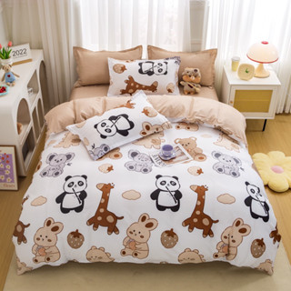 ส่งฟรี! ชุดผ้าปูที่นอน+ผ้านวมครบเซ็ต 6 ชิ้น “ลายการ์ตูนสัตว์” Animals Cartoon Beddings