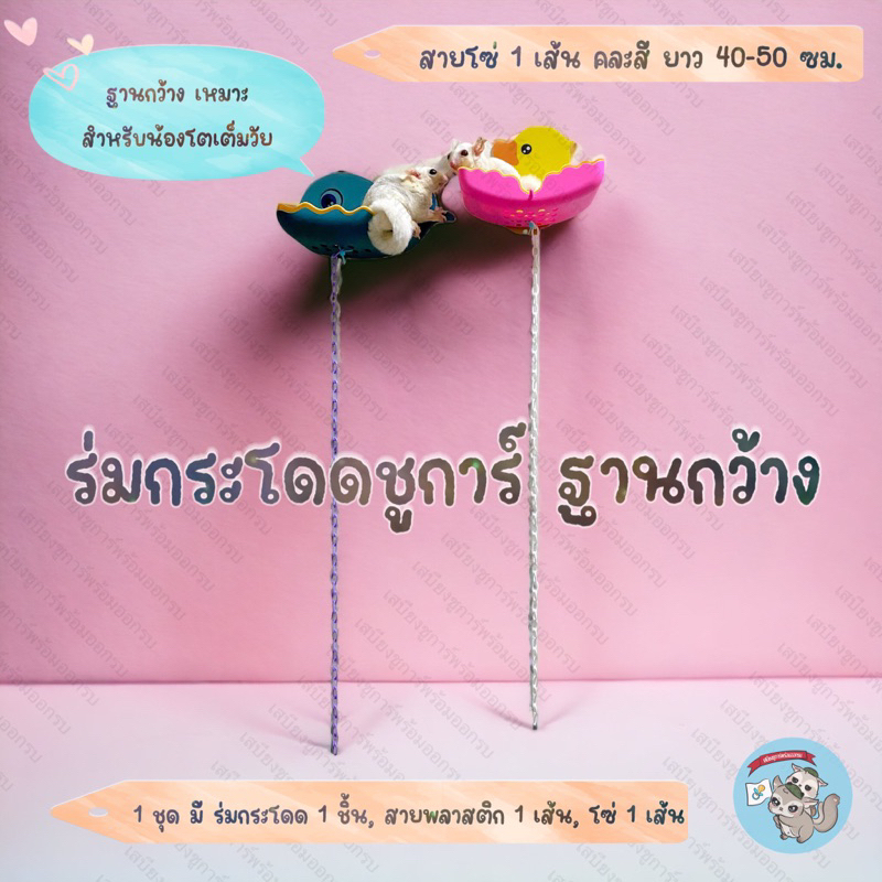 V ( ร่มกระโดดชูการ์ ฐานกว้าง ) ร่มกระโดดชูก้า ที่ฝึกกระโดด แท่นกระโดด ของเล่น ร่มฝึกร่อน ชูการ์ กระรอก ชูก้า