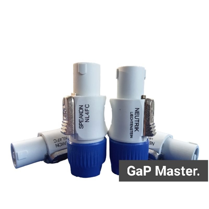 สเปคคอนลำโพงตัวผู้ SPEAKON NL4FC NEUTRIK ขาวๆ อวบๆ สวยหรู แข็งแรง ถอดง่ายด้วยปุ่มกดที่ใหญ่ขึ้น สินค้าพร้อมส่งจากไทย