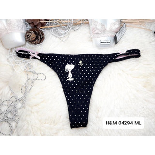 H@M โดนลบโพส ลงใหม่🌸Size XS-XLต้นๆ  ชุดชั้นใน/กางเกงชั้นในทรงจีสตริง(G-string) 04294