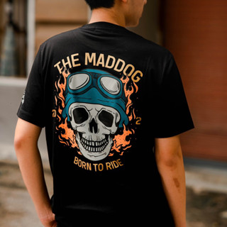 Maddogstreet ® เสี้อยืด ลาย รุ่น กระโหลก แขนสั้น เสื้อยืดผู้ชาย