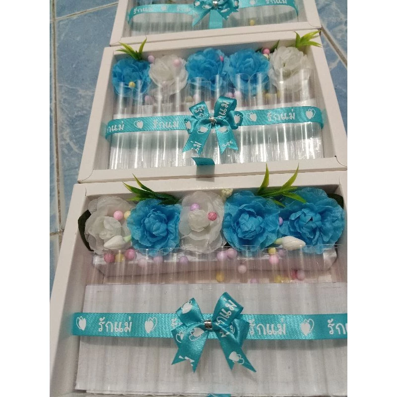 กล่องของขวัญใส่เงิน เซทของขวัญวันแม่🤱🤱 กล่องสีขาวสไลด์