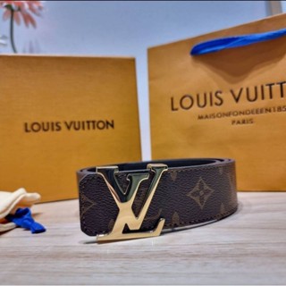 เข็มขัดผู้หญิง (หัวสีเงิน/ สีทอง) L/V belt with gift box set 007