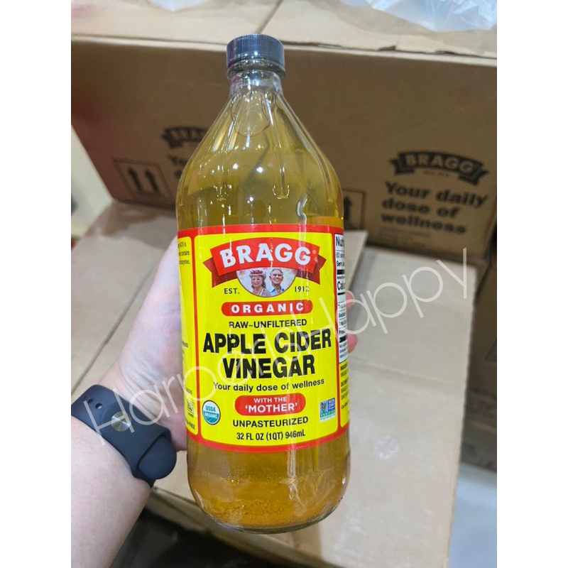 Bragg Apple Cider Vinegar 946 ml มีตะกอน ล็อตใหม่ล่าสุด หมดอายุปี 27