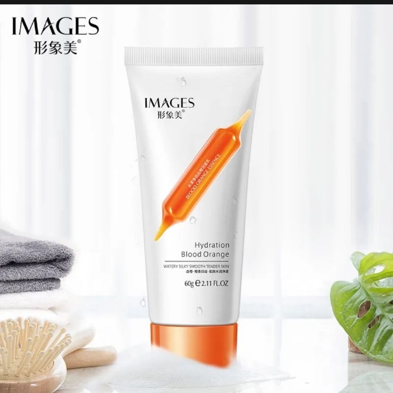 โฟมล้างหน้า Blood Orange IMAGES โฟมส้มเลือด คลีนซิ่งโฟมล้างหน้า สะอาดหมดจด ลดสิวอุดตัน ⚫60g