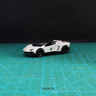 majorette lamborghini aventador svj roadster no.22 สีขาว ล้อยาง หายาก