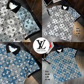 เสื้อโปโล LOUIS VUITTON 💙🖤 Hiend 1:1 cotton 💯 ร้านค้าจัดส่งไว