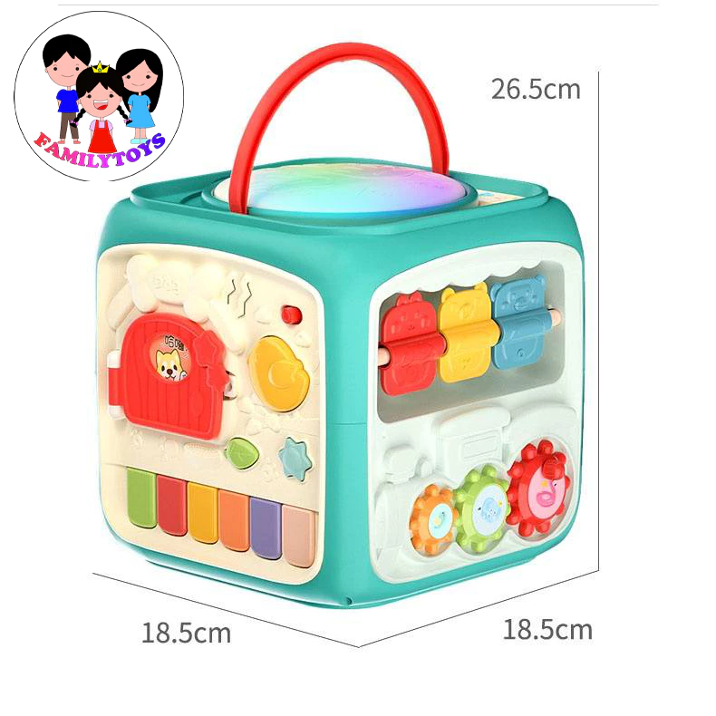 familytoys168 กล่องกิจกรรมรูปทรงเรขาคณิต 6 เหลี่ยมมีเสียงเพลง YL711 thumbnail 6
