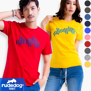 rudedog เสื้อยืดผู้ชาย เสื้อยืดผู้หญิง รุ่น Backslash ของแท้ 100% รู้ดด็อก