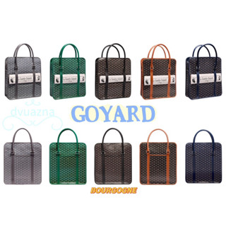 แบรนด์ใหม่ 100% ของแท้ GOYARD BOURGOGNE TOTE กระเป๋าถือกระเป๋าสะพายข้างเดียว