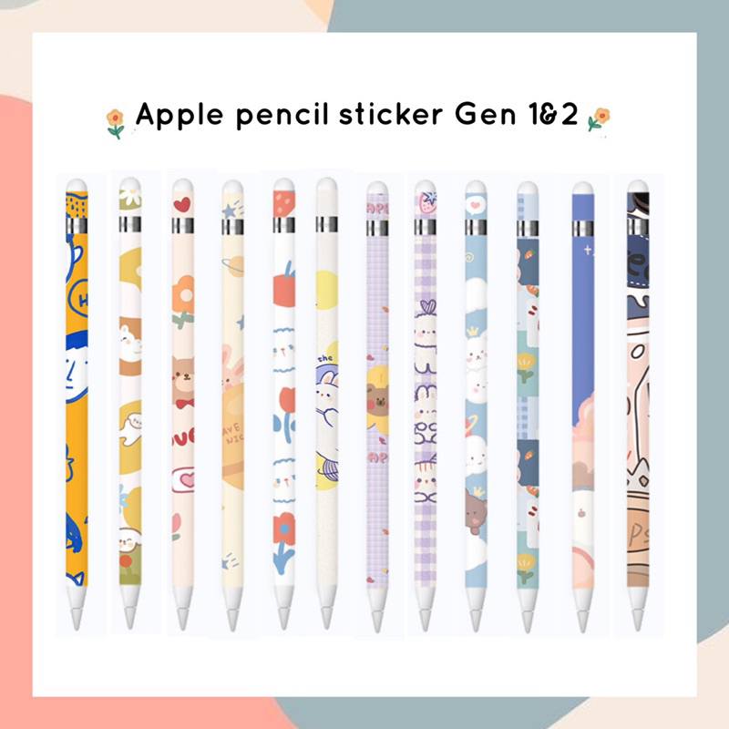 Apple pencil sticker for Gen 1&amp;2 สติกเกอร์ปากกา ipad [ลายที่ 100-105]