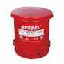 SYSBEL OSHA Standard 14 Gal 53 L Red Fireproof Disposing of Oily Trash Container Oily Waste Can