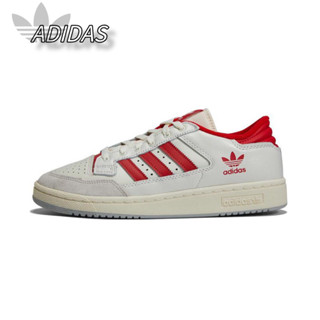 Adidas CENTENNIAL 85 Low ของแท้ 100% สวมกันลื่นต่ำรองเท้าผ้าใบสีขาวและสีแดง