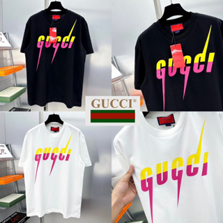 GUCCI T-SHIRT UNISEX 🖤🤍 เสื้อยืด Gucci 🏷️Hiend 1:1 cotton 💯 ร้านค้าจัดส่งไว