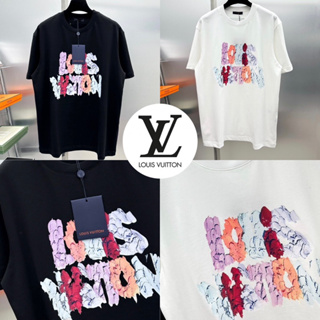 LOUIS VUITTON T-SHIRT UNISEX 🖤🤍 เสื้อยืด LV 🏷️Hiend 1:1 cotton 💯 ร้านค้าจัดส่งไว