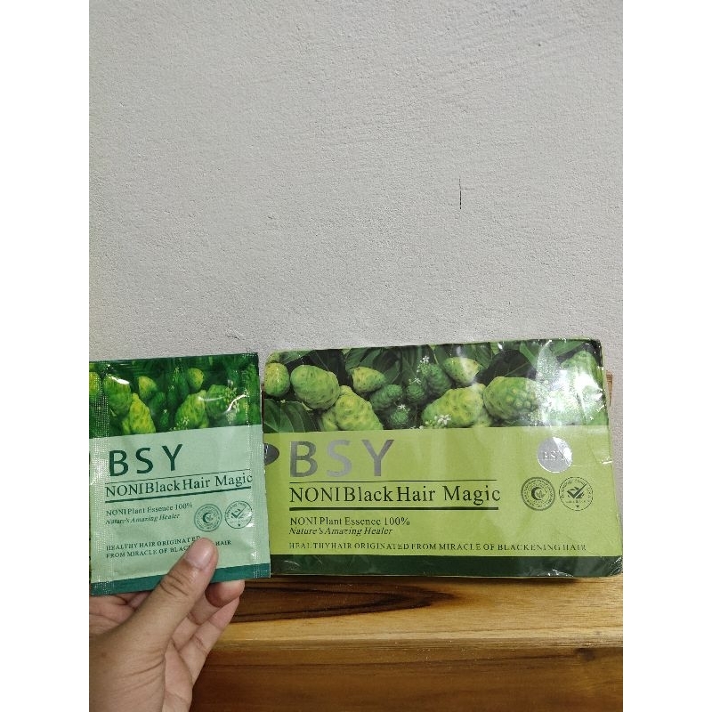 BSY แชมพูเปลี่ยนสีผม Black Hair Magic (10 ซอง) By BSY BIOTECH By Hair Energy