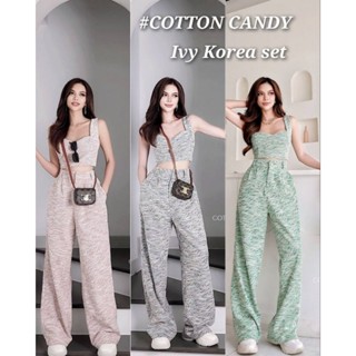 #COTTON CANDY 🍭 เสื้อ/กางเกง ผ้าทวีด Ivy Korea tweed set❌ขายเเยก❌