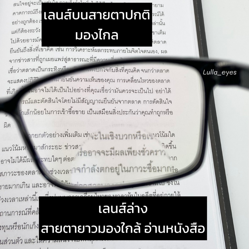 แว่นสายตายาว สองเลนส์ มองใกล้มองไกล กรองเเสงสีฟ้า มือถือ คอมพิวเตอร์ Blue block พร้อมส่ง รุ่น TR02 - รูปที่ 3