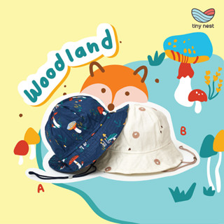 Tiny Nest Sunhat หมวกกันแดดเด็กอ่อน - Woodland