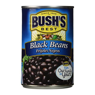 Bushs Best Black Beans Bushs Best Black Beans Frijoles Negros 425g ถั่วดำใส่ซอส ถั่วกระป๋อง ถั่ว ถั่วผสมซอส