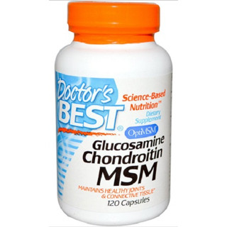 กลูโคซามีน Doctors Best, Glucosamine Chondroitin MSM with OptiMSM, 120 Veggie Caps