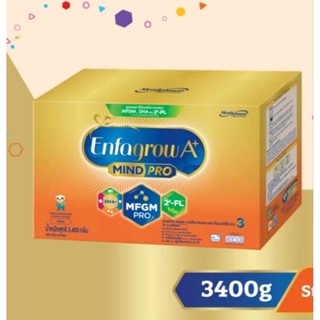 นมผงเด็ก Enfagrow A+ mind pro สูตร3 รสจืด ขนาด 3400 กรัม exp. 20/8/2024