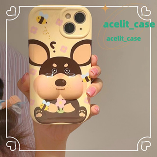 ❤️ส่งของขวัญ❤️ เคสไอโฟน 11 12 13 14 Pro Max ลูกสุนัข ความนิยม เรียบง่าย การ์ตูน ฤดูร้อน Case for iPhone สไตล์วรรณศิลป์