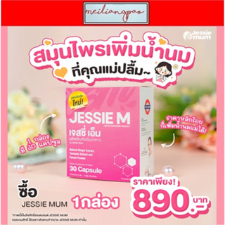 🔥ส่งฟรี🔥 JESSIEMUM อาหารเสริมเพิ่มน้ำนม กู้น้ำนม สำหรับคุณแม่หลังคลอด 1 กล่อง​ 30 แคปซูล