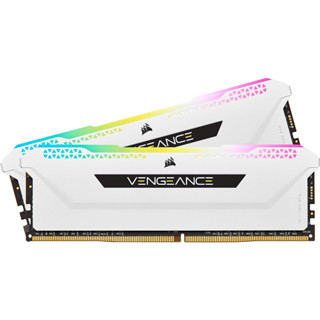 16GB (8GBx2) DDR4 3200MHz RAM (แรมพีซี) CORSAIR VENGEANCE RGB PRO SL (CMH16GX4M2E3200C16W)