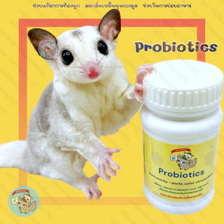 ( โพรไบโอติก ) PROBIOTICS อาหารเสริม ชนิดผง แคลเซียม วิตามิน สัตว์เล็ก สัตว์เลี้ยง ชูการ์ กระรอก ดอร์เมาส์ แฮมสเตอร์