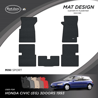 พรมปูพื้นรถยนต์เข้ารูปสำหรับ Honda Civic EG รุ่น3 ประตู (ปี1…