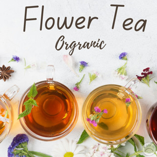 ชา ชาดอกไม้ Tea Bag flower tea ชาซองทรงสามเหลี่ยม กลิ่นหอม จำหน่าย 10-40 ซอง ดื่มแล้วทำให้ผ่อนคลาย  หอมกลิ่นดอกไม้นานา