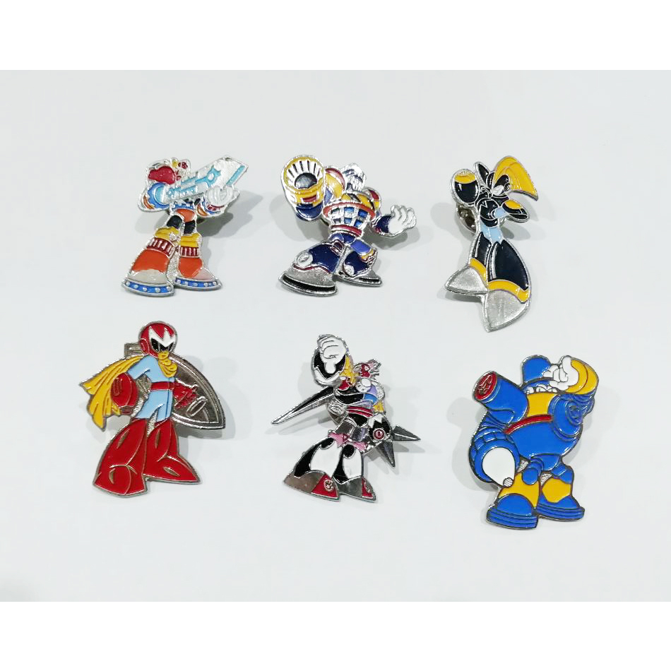 เข็มกลัด rockman 8 ของพรีเมี่ยมเซเว่นอีเลฟเว่น (6 ชิ้น)