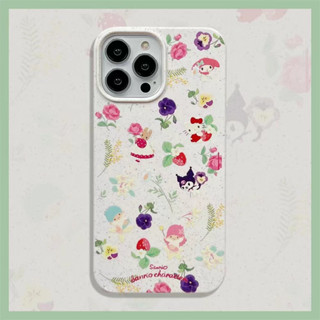 ✨สไตล์ใหม่✨เคสไอโฟน 14 Pro Max เคส for 11 12 13 Pro Max เคสพกพาสะดวก ดอกไม้ iPhone 13 Case เคสกันกระแทก