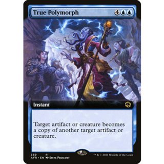 [MTG] True Polymorph (Extended Art) [AFR] [BLUE] [RARE] [NORMAL] [ENG] (การ์ดเมจิค / Magic the Gathering)