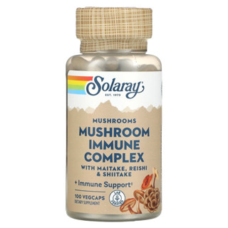 Solaray Mushroom Immune Complex with Maitake Reishi &amp; Shiitake 100 VegCaps