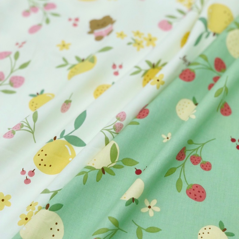 ผ้าแบ่งขาย ผ้าเนื้อดี ลายน่ารัก ตัดต่อเนื่องได้ ผ้านำเข้า cotton %